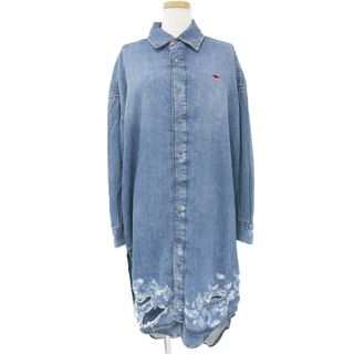 【新品】DIESEL ディーゼル 定価5.3万 デニムシャツ ワンピース  膝丈