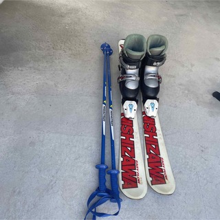 ジュニアスキー　セット　120　21cm　スキー板　ブーツ　ストック　子ども
