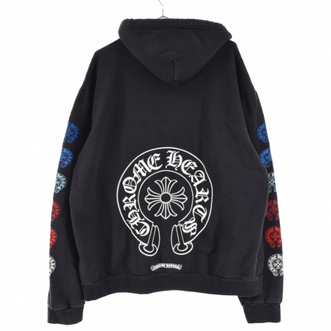 CHROME HEARTS マルチカラーホースシュー パーカー L