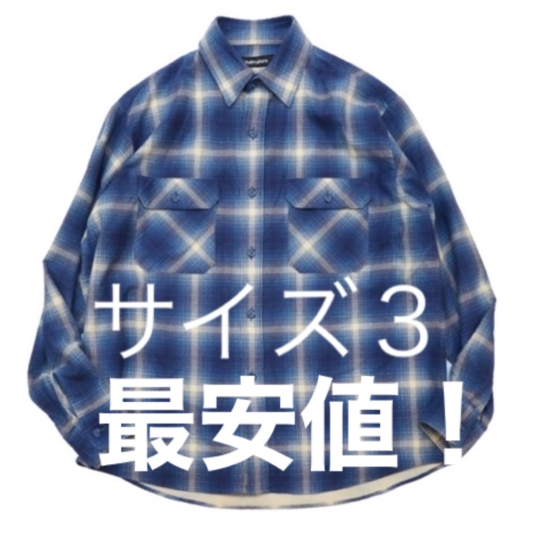 subculture  OMBRE CHECK SHIRT サイズ3