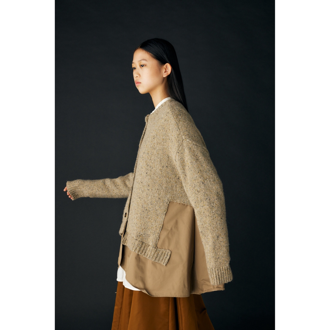 ENFOLD ASYMMETRY-HEM LAYERED CARDIGAN 新品 レディースのトップス(ニット/セーター)の商品写真