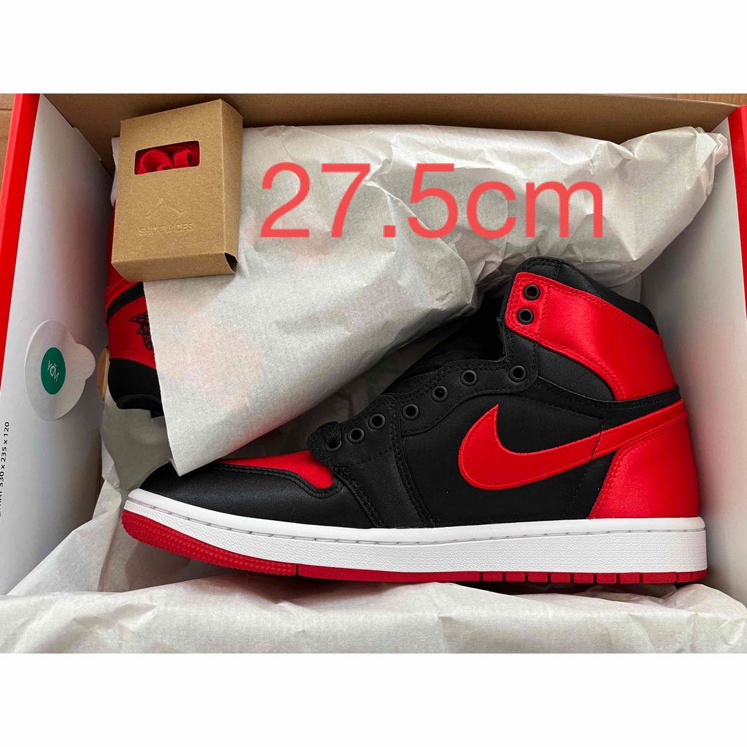 Jordan Brand（NIKE）(ジョーダン)のNike WMNS Air Jordan 1 High Satin Bred レディースの靴/シューズ(スニーカー)の商品写真