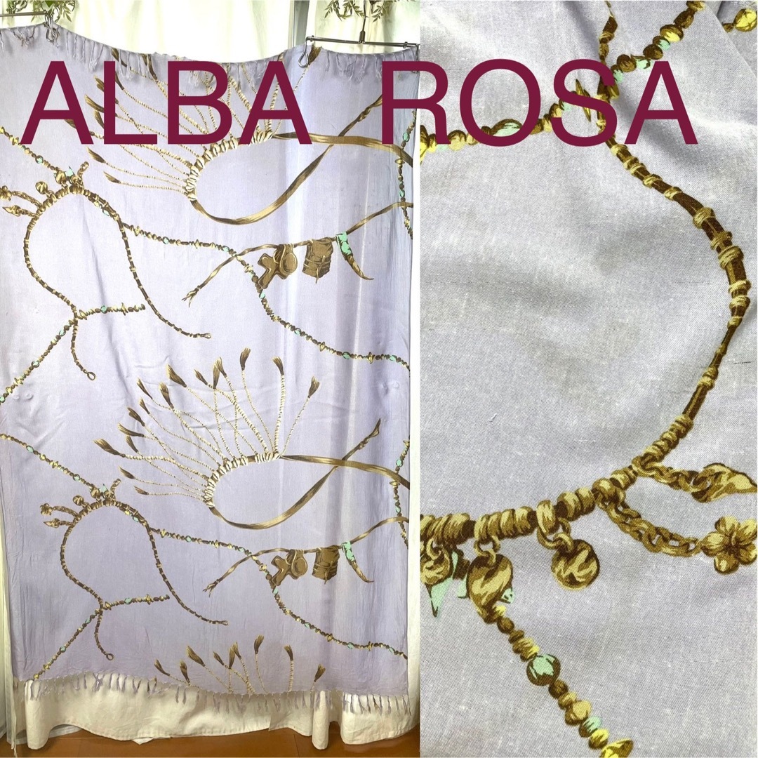 【美品】ALBA ROSA 大判ストール