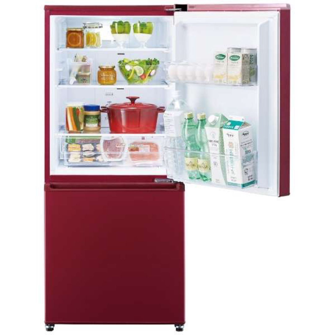AQUA AQUA - AQUA冷蔵庫 レッド AQR-17KBK-R 168L/58L 2020年製の通販