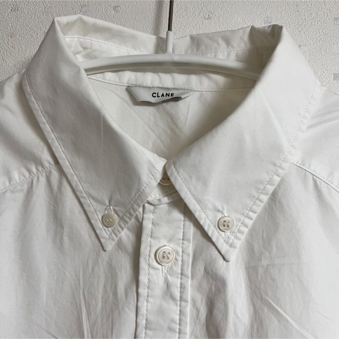 CLANE HUGE シャツ ホワイト 美品 ビックシャツ