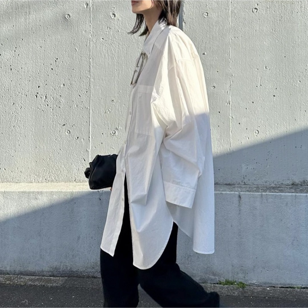 CLANE HUGE シャツ ホワイト 美品 ビックシャツ