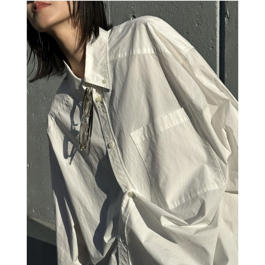 CLANE HUGE シャツ ホワイト 美品 ビックシャツ
