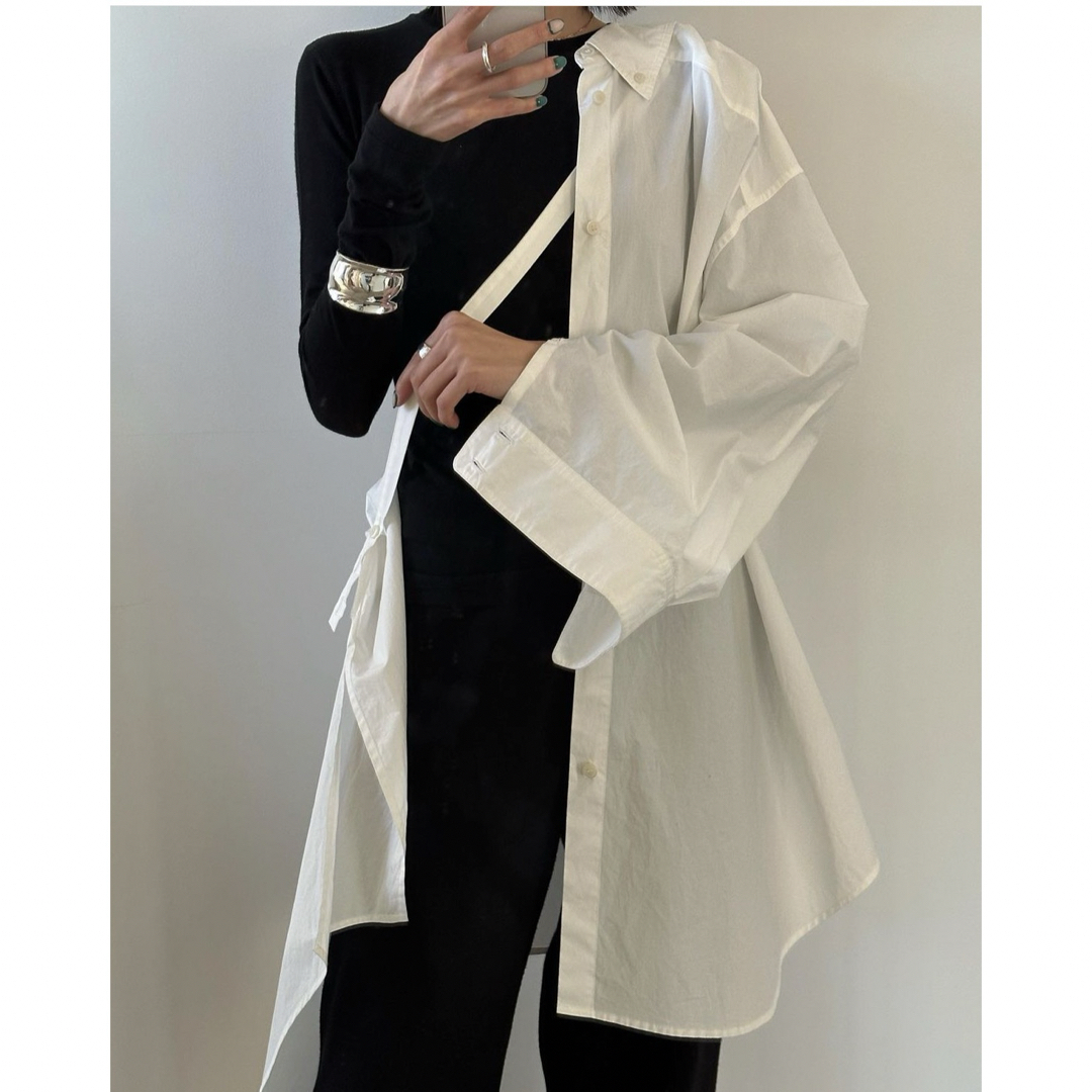 CLANE HUGE シャツ ホワイト 美品 ビックシャツ