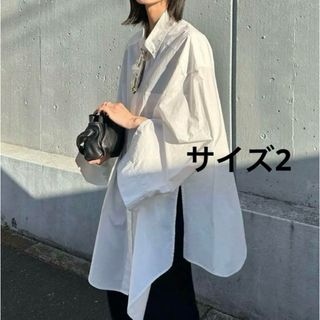 CLANE HUGE シャツ ホワイト 美品 ビックシャツ