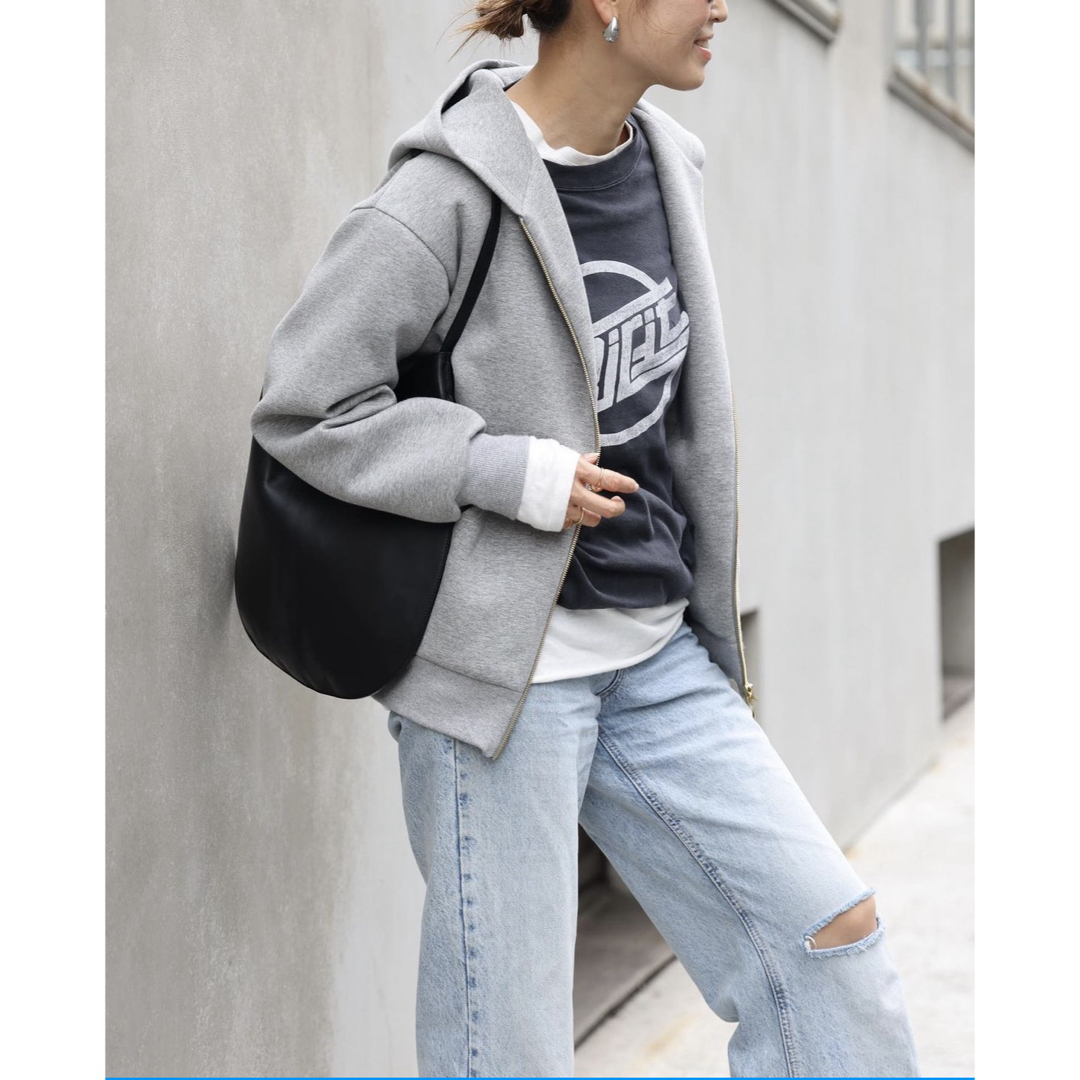 Deuxieme Classe Oversized ジップ フーディー グレー