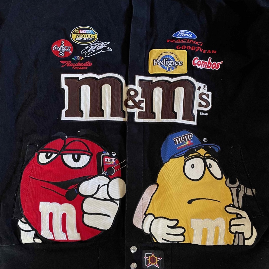 NASCAR ナスカー レーシングジャケット m&m's 6XL ビッグサイズの通販