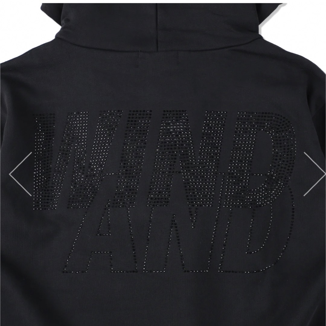 WIND AND SEA Sea Rhine Stone Hoodie 黒 L