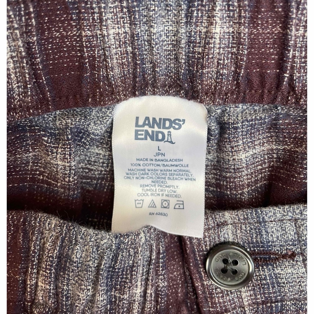 LANDS’END(ランズエンド)のLANDS’END メンズ　ゴムウエストパンツ　L メンズのパンツ(その他)の商品写真