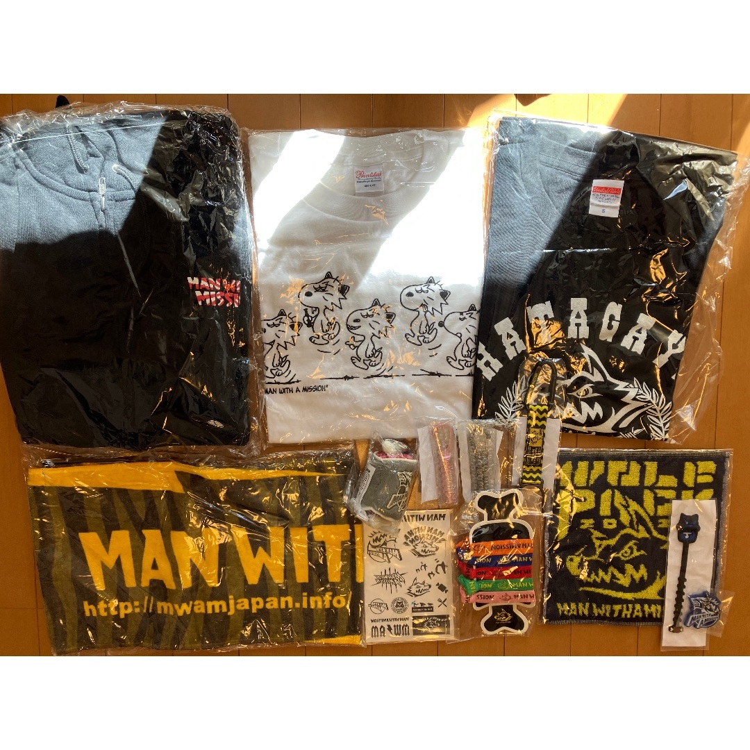 ★マンウィズ・パーカー＆Tシャツ＆タオル小物10点★未使用！おまけ付！MWAMブラックサイズ