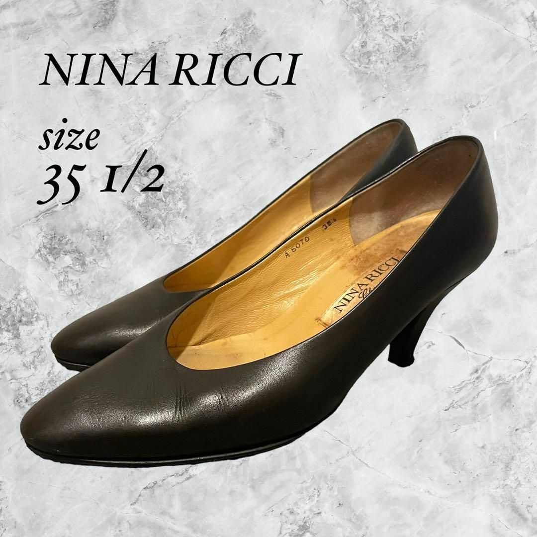 NINARICCI ニナリッチ ヒール 黒 レディース ビジネス パンプス | フリマアプリ ラクマ