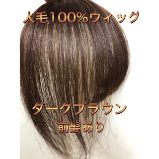 高級本物人毛 100% ウィッグ 引き抜き 3重構造 総手植え 自然な黒の