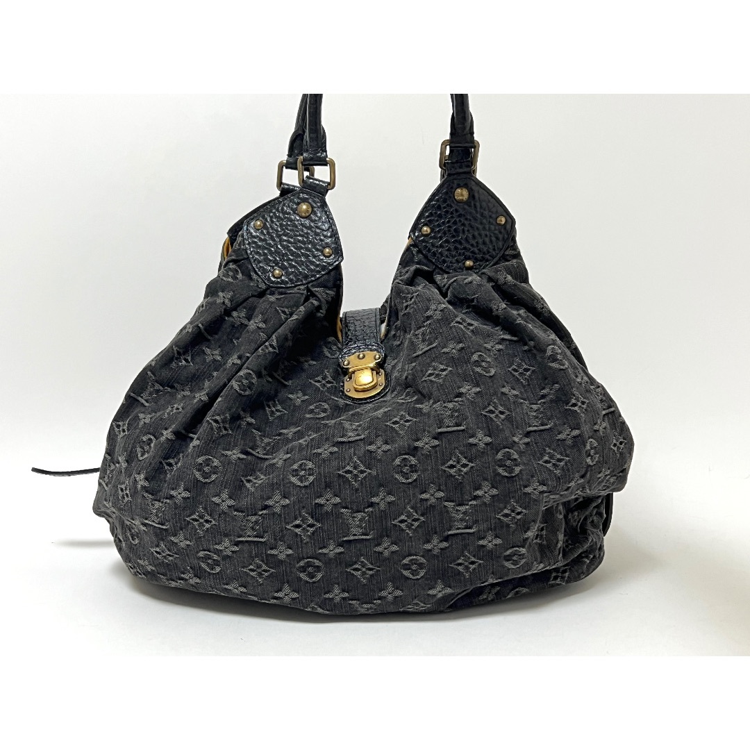 LOUIS VUITTON ルイヴィトン モノグラム デニム ブラック XL ショルダーバッグ M95510