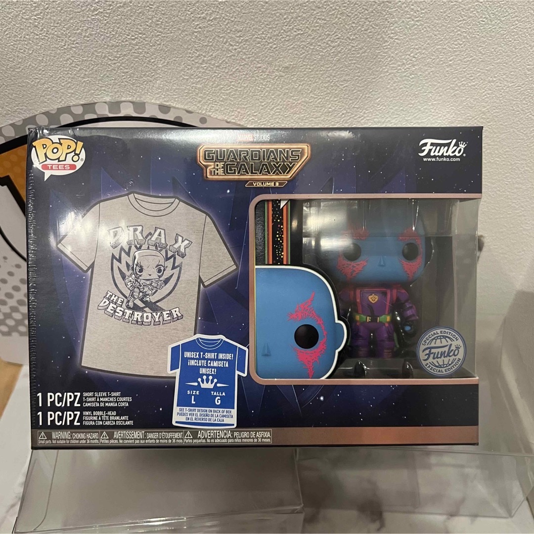 MARVEL(マーベル)のFUNKO POP! 　ドラッグス　ブラックライト　TシャツBOX エンタメ/ホビーのフィギュア(アメコミ)の商品写真