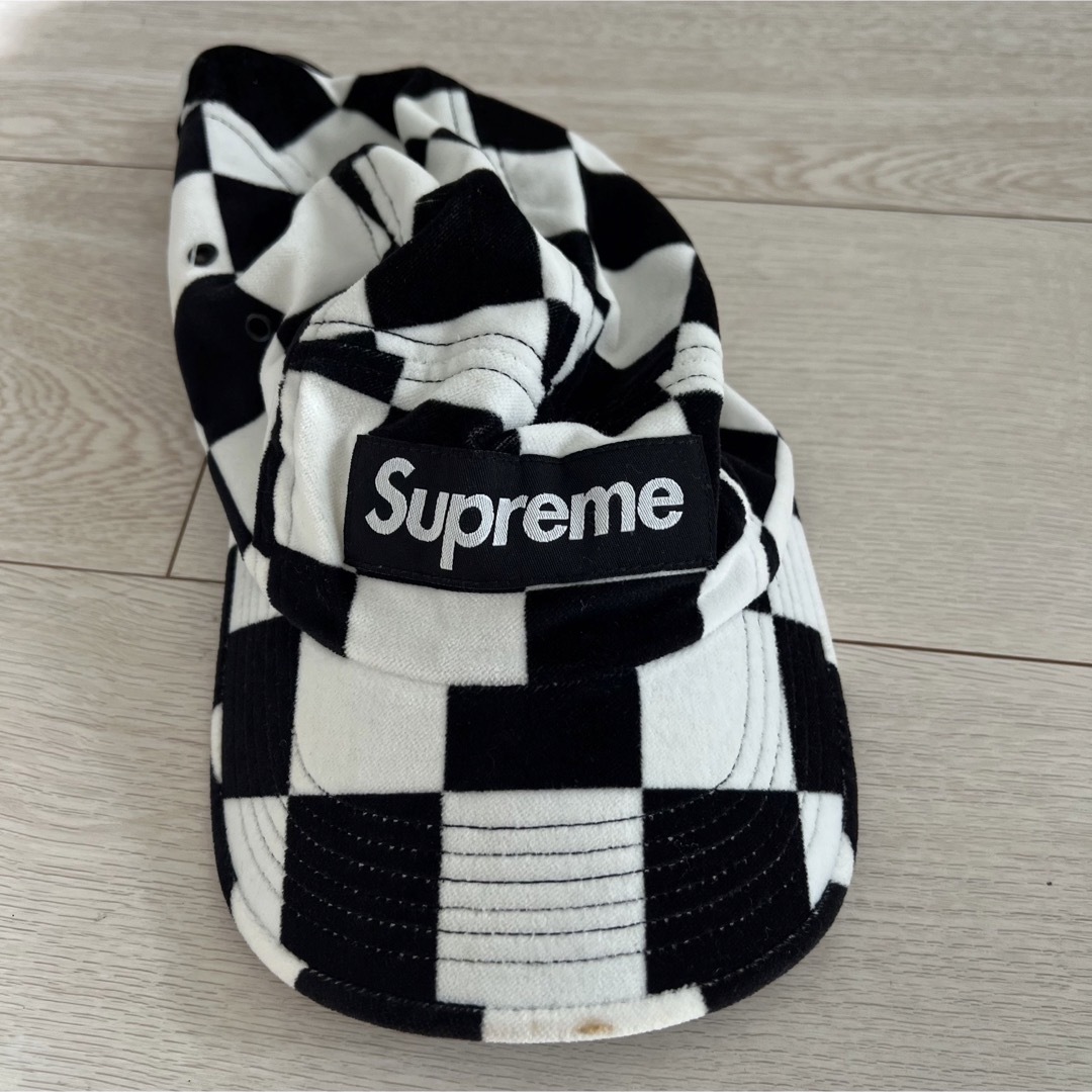 supremeチェックcap