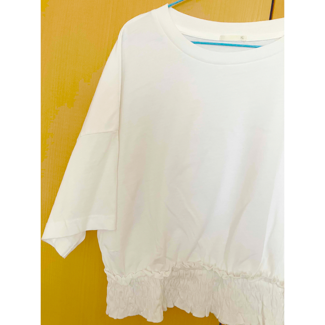 GU(ジーユー)のゆみママ様  ウエストシャーリングトップス レディースのトップス(Tシャツ(半袖/袖なし))の商品写真