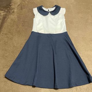 ザラキッズ(ZARA KIDS)の【要プロフィール一読:美品】ZARAガールズノースリーブワンピース(134cm)(ワンピース)