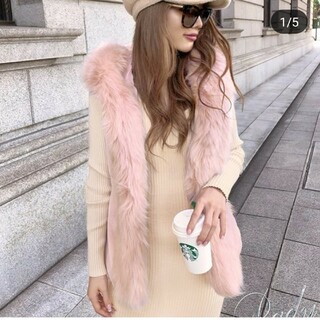 SALE⭐️毛皮お洒落ベスト美品♡