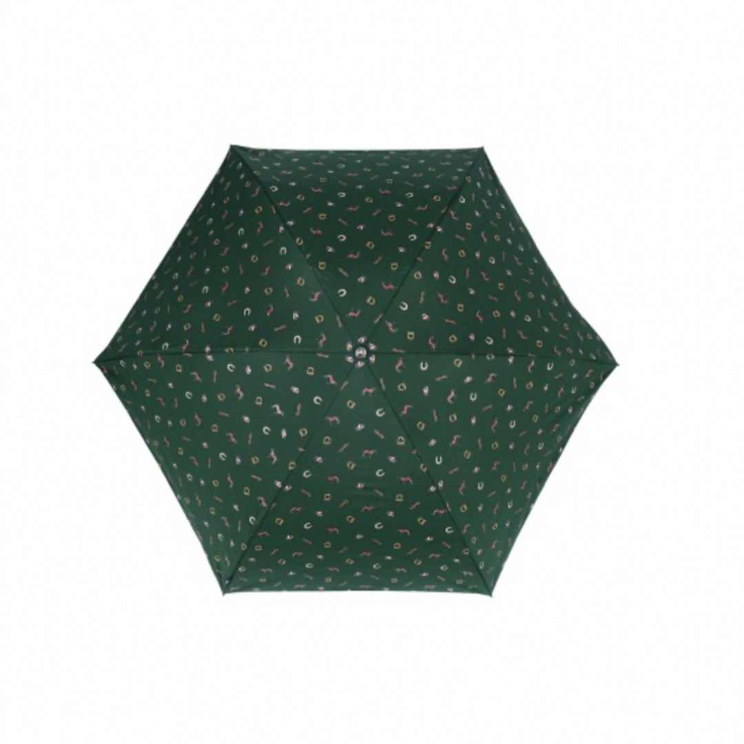 【新品】日傘　晴雨兼用　ポロ ラルフ ローレン 馬具柄 折りたたみ傘　グリーン 3
