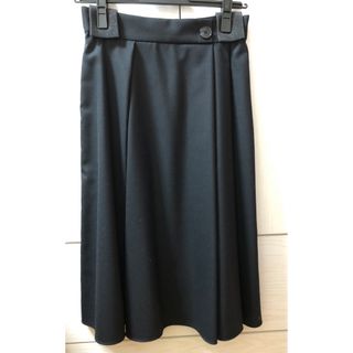アンタイトル(UNTITLED)のアンタイトル ツイルタックフレアスカート  黒 サイズ1 (ひざ丈スカート)