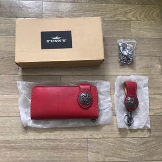 FUNNY - funny ファニー レザーカービングウォレットの通販 by