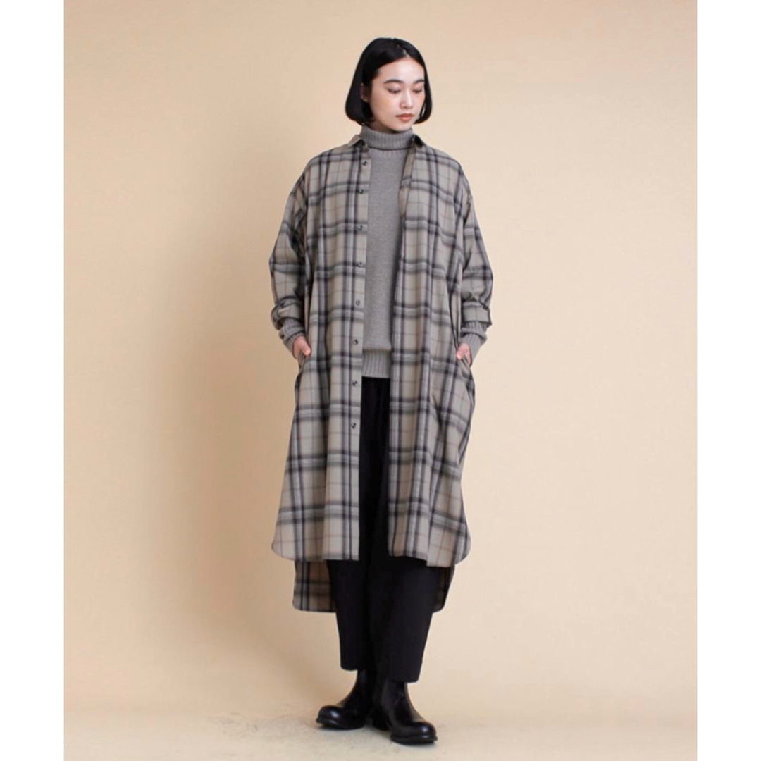 tumugu - 【新品タグ付き】LAITERIE レイトリー チェック ロングシャツ
