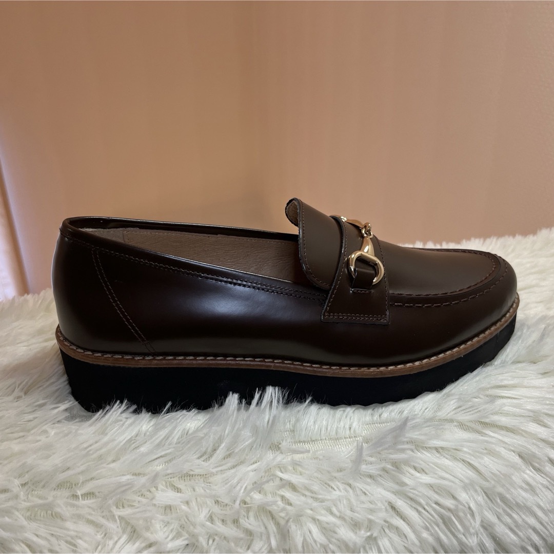 BONTRE - 新品 CALZADOS 厚底ビットローファー 24.5cmの通販 by