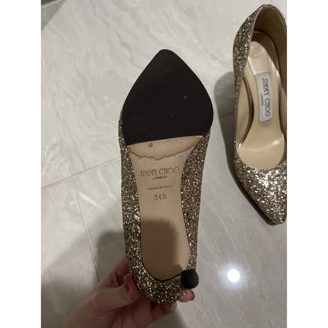 Jimmy Choo ジミーチュウ グリッター サンダル 34