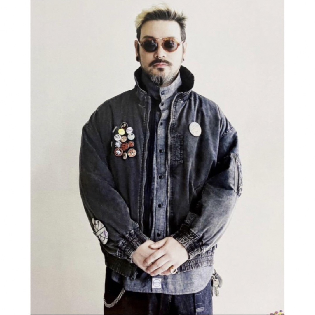 19AW Sサイズ テンダーロイン ACID MA-1 ジャケット ネイビー 19AW Sサイズ テンダーロイン ACID MA-1 ジャケット ネイビー