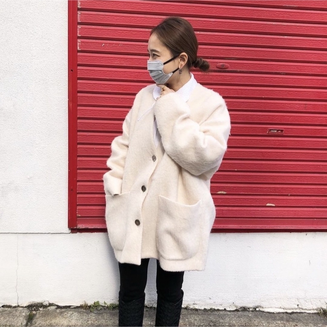 Drawer - 新品未使用♡yori ヨリ ウールモヘアシャギージャケット