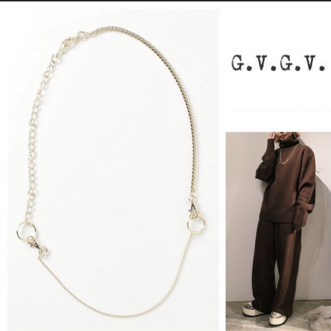 G.V.G.V.(ジーヴィジーヴィ)のG.V.G.V ネックレス　チェーン　ゴールド　ジーヴィージーヴィー　アクセサリ レディースのアクセサリー(ネックレス)の商品写真