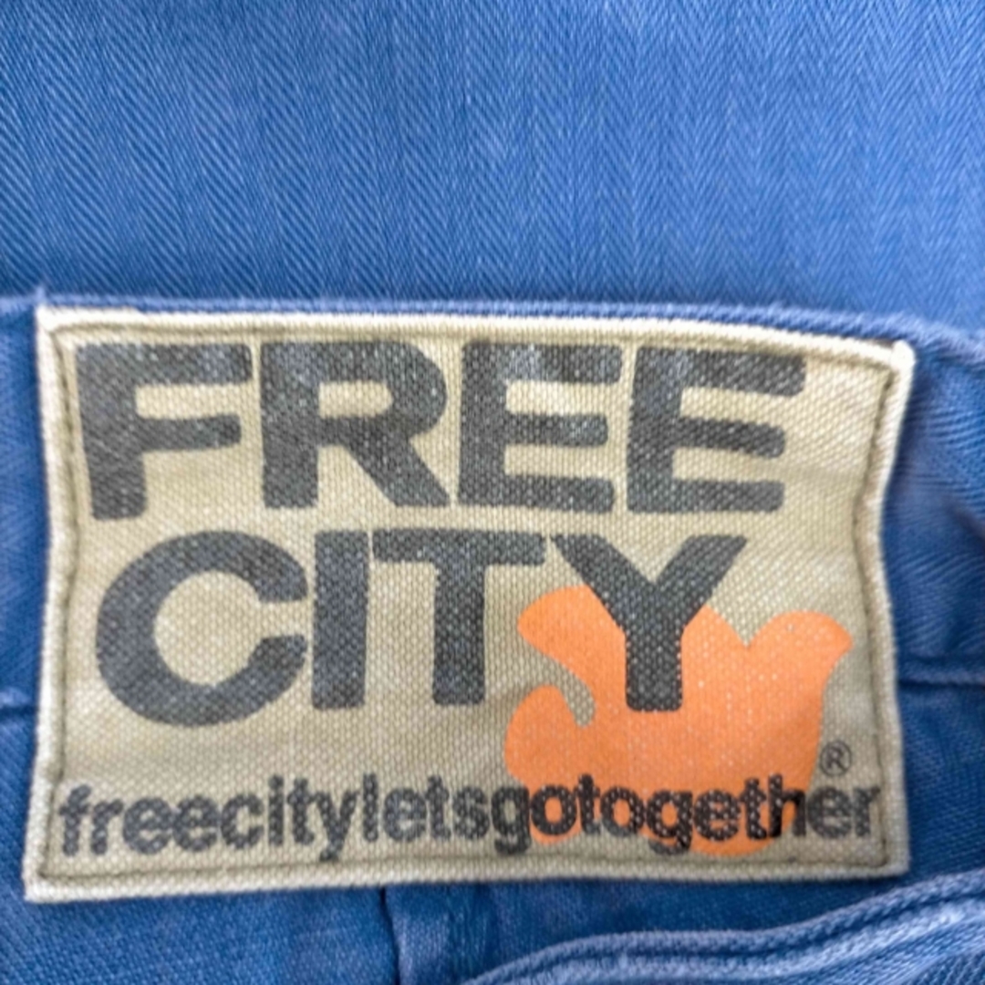 FREE CITY(フリーシティ) ヘリンボーン パッチワーク ワークパンツ
