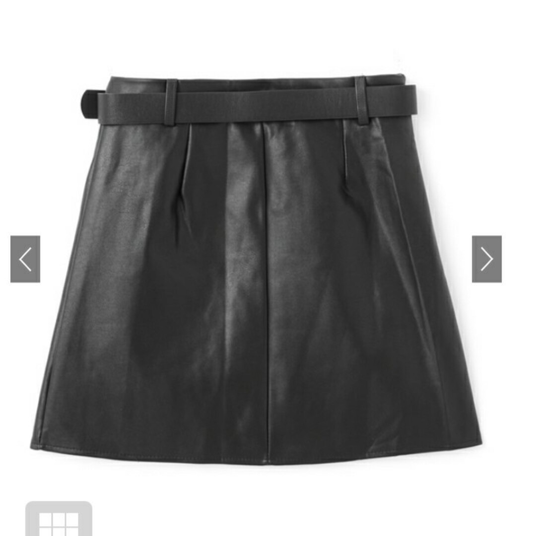 GRL(グレイル)のインパン付きレザースカート レディースのスカート(ミニスカート)の商品写真