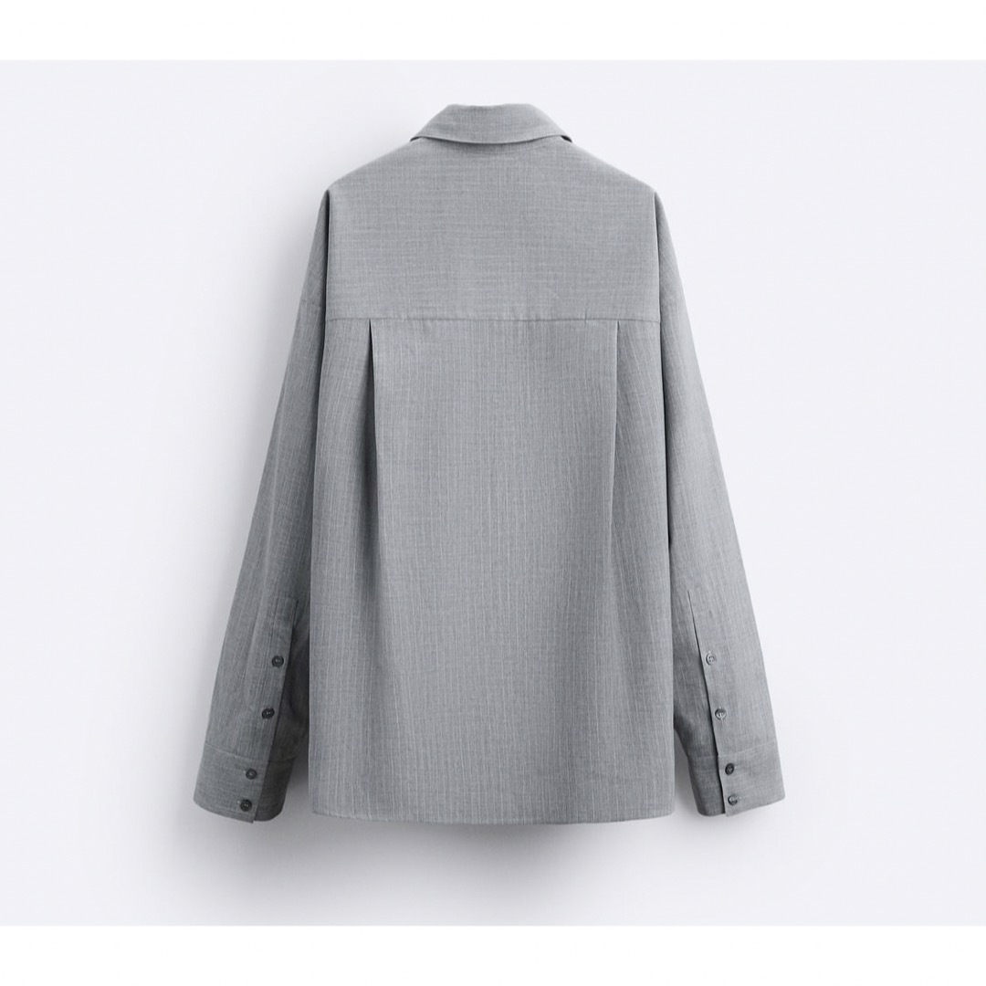 ZARA(ザラ)のZARA完売 ドローストリングつきストライプシャツ×MAISON SPECIAL レディースのトップス(シャツ/ブラウス(長袖/七分))の商品写真