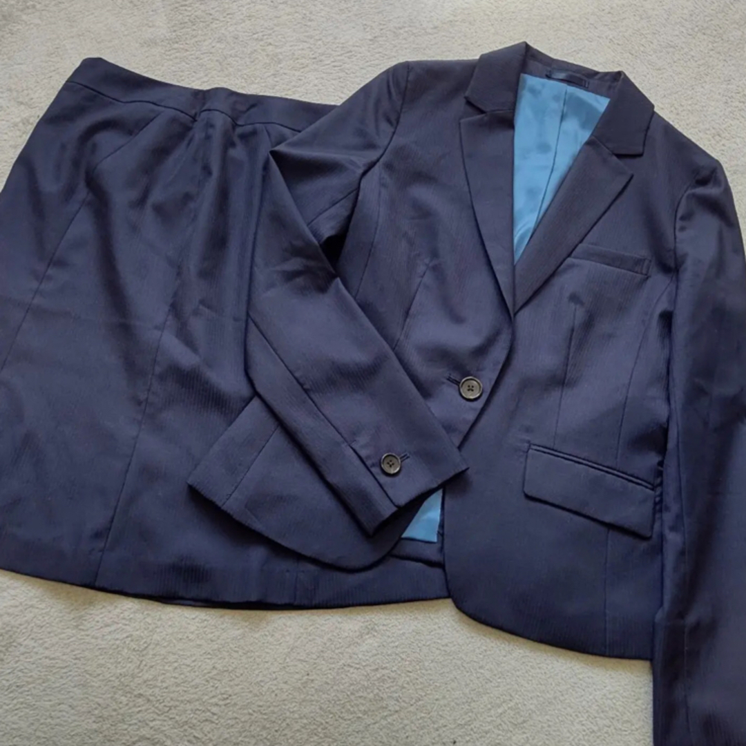 美品✨Perfect Suit FActory スーツ ネイビー 11号のサムネイル