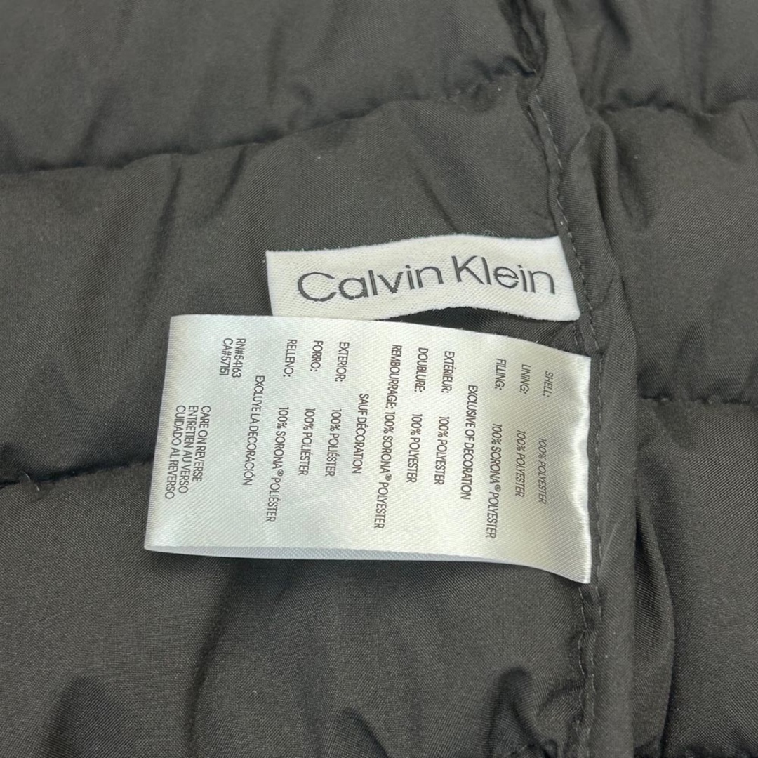 新品 CALVIN KLEIN 中綿メンズ ダウンベスト ブラック Lサイズ