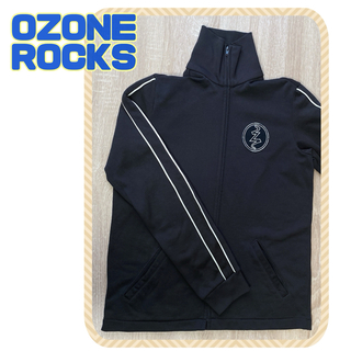 OZONE ROCKS　トラックジャケット　バックプリント　紫　パープル　ライン