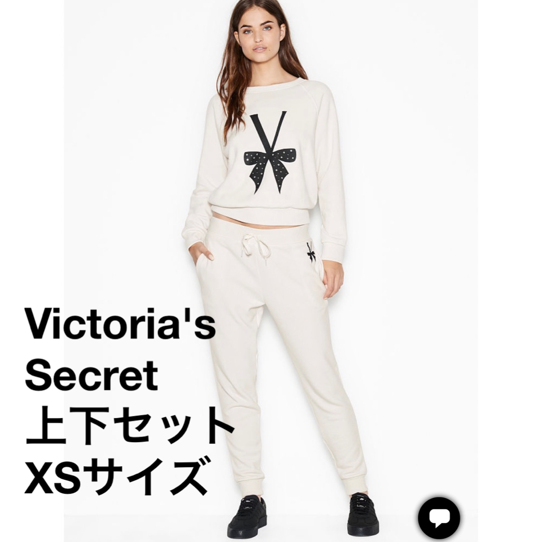 Victoria's Secret(ヴィクトリアズシークレット)の可愛いセットアップ VS XSサイズ  新品未使用　ホワイト レディースのレディース その他(セット/コーデ)の商品写真