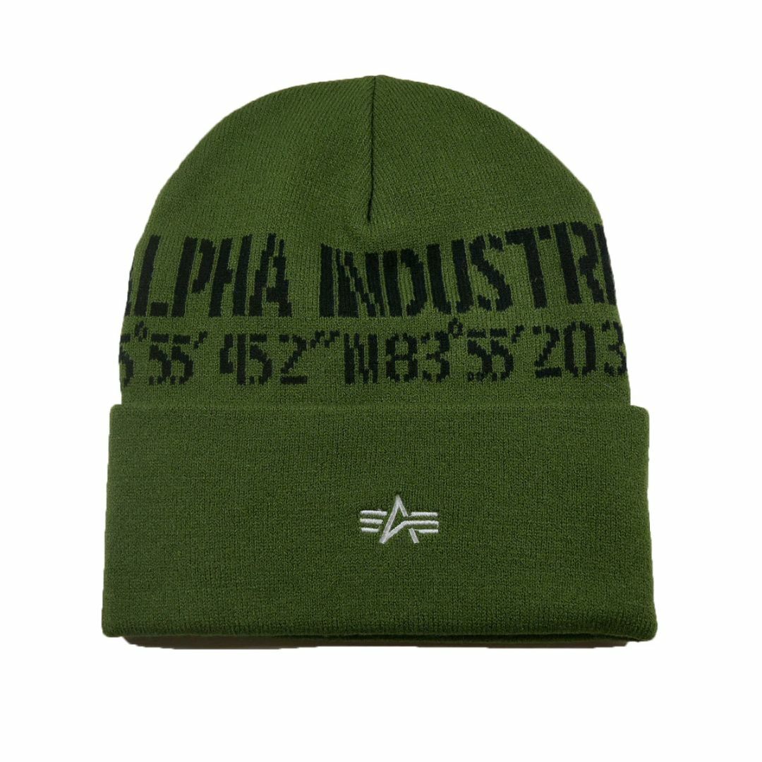 ALPHA INDUSTRIES(アルファインダストリーズ)のALPHA アルファ TZ3051 ジャガードビーニー ALPHA INDUST メンズの帽子(ニット帽/ビーニー)の商品写真