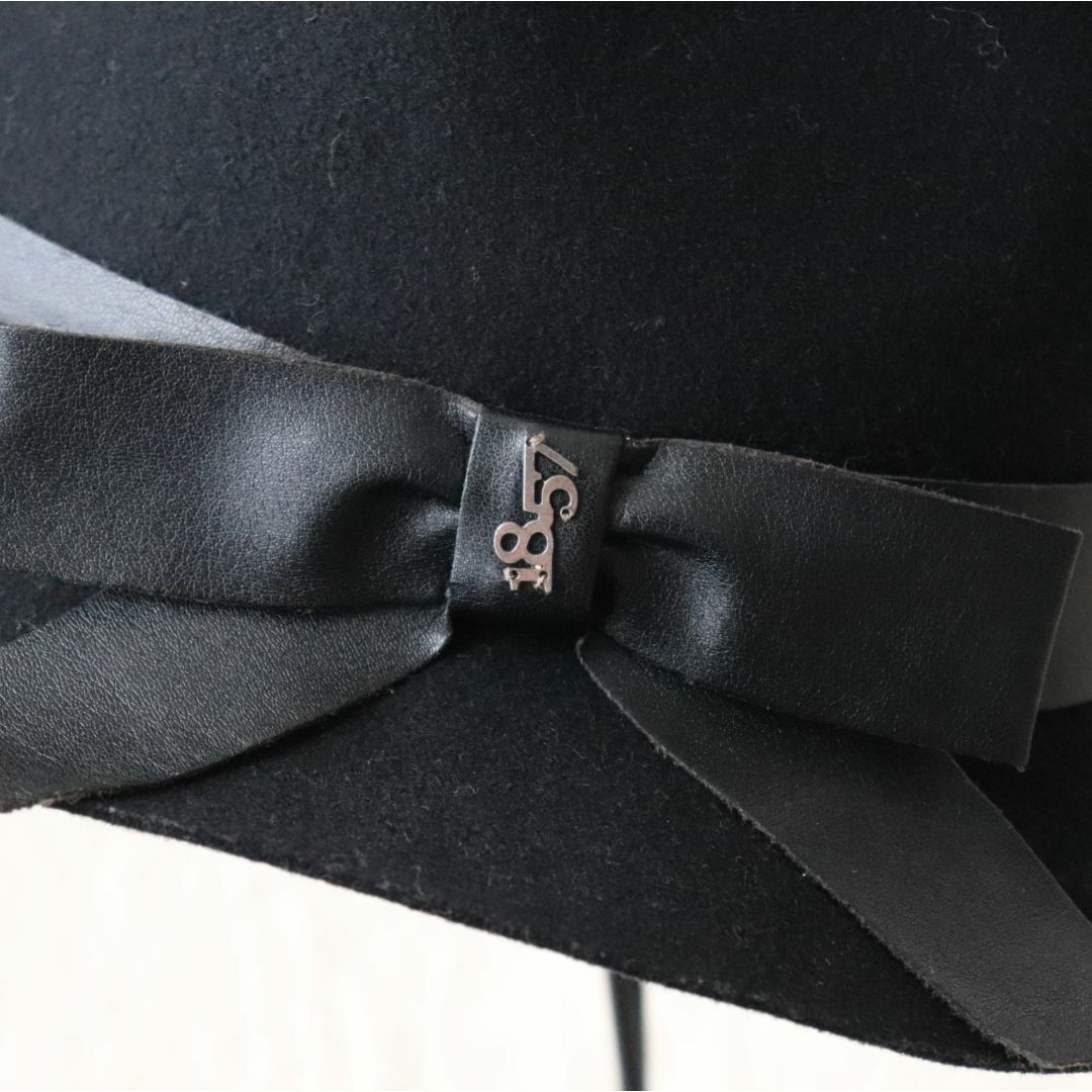 Borsalino(ボルサリーノ)の新品【BORSALINETTE ～ボルサリーノ～】フェルトハット 黒 M レディースの帽子(ハット)の商品写真