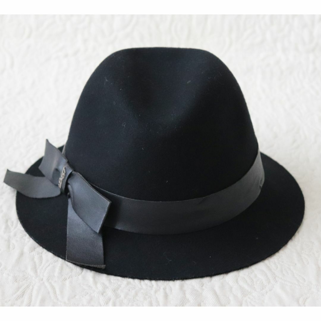 Borsalino(ボルサリーノ)の新品【BORSALINETTE ～ボルサリーノ～】フェルトハット 黒 M レディースの帽子(ハット)の商品写真