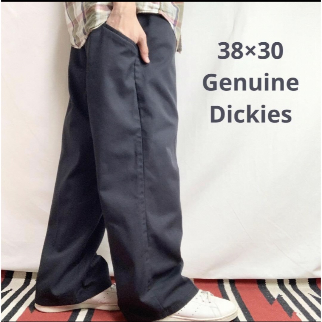 新品未使用　Dickies 874 38×30 ブラック　ワーク　パンツ　ワイド