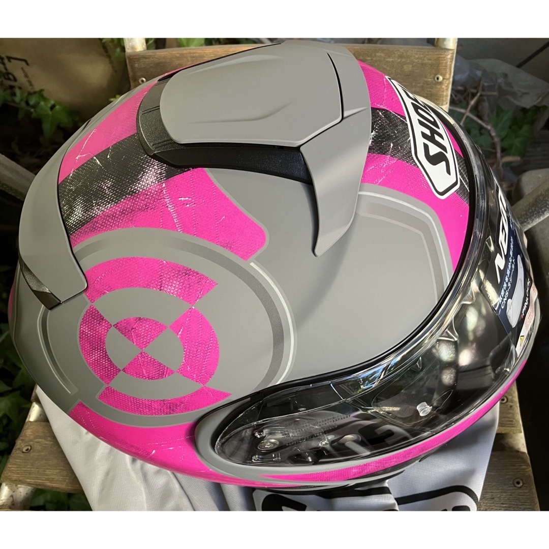 SHOEI(ショウエイ)のSHOEI NEOTEC2 JAUNT ピンク/グレー M 自動車/バイクのバイク(ヘルメット/シールド)の商品写真