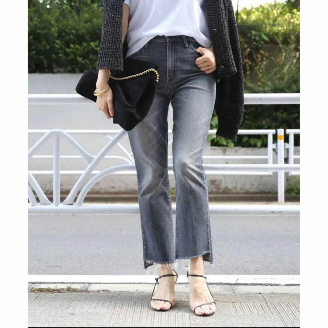 mother - 完売品☆MOTHER マザー GREY INSIDER CROP フレアデニムの