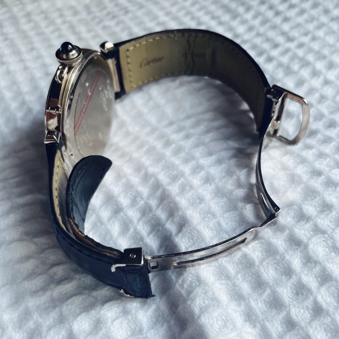 カルティエ Cartier パシャ18K WG 42mm Dバックル メンズ