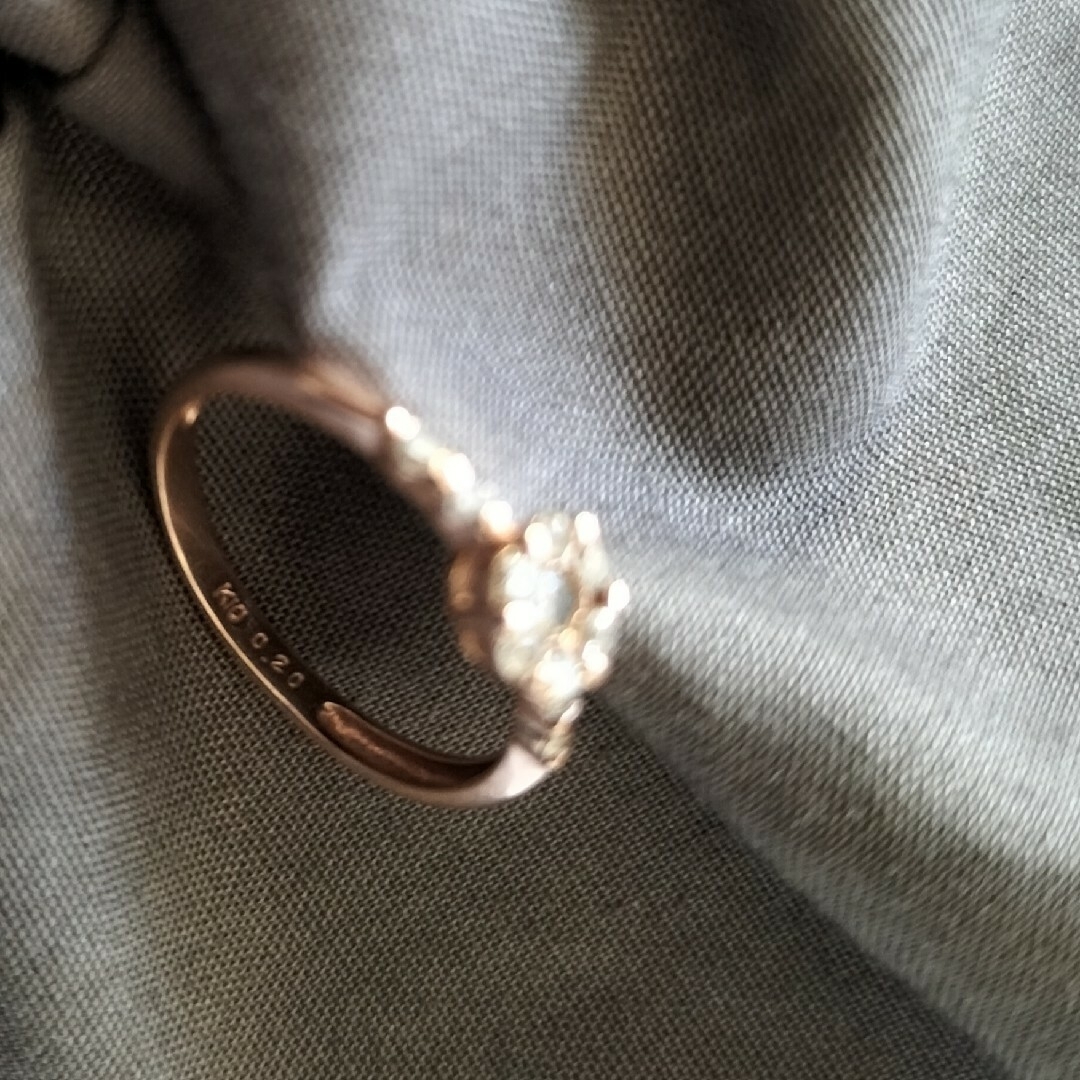 JEWELRY TSUTSUMI(ジュエリーツツミ)のk10 ピンクゴールド　ダイヤモンド0.2カラットリング レディースのアクセサリー(リング(指輪))の商品写真